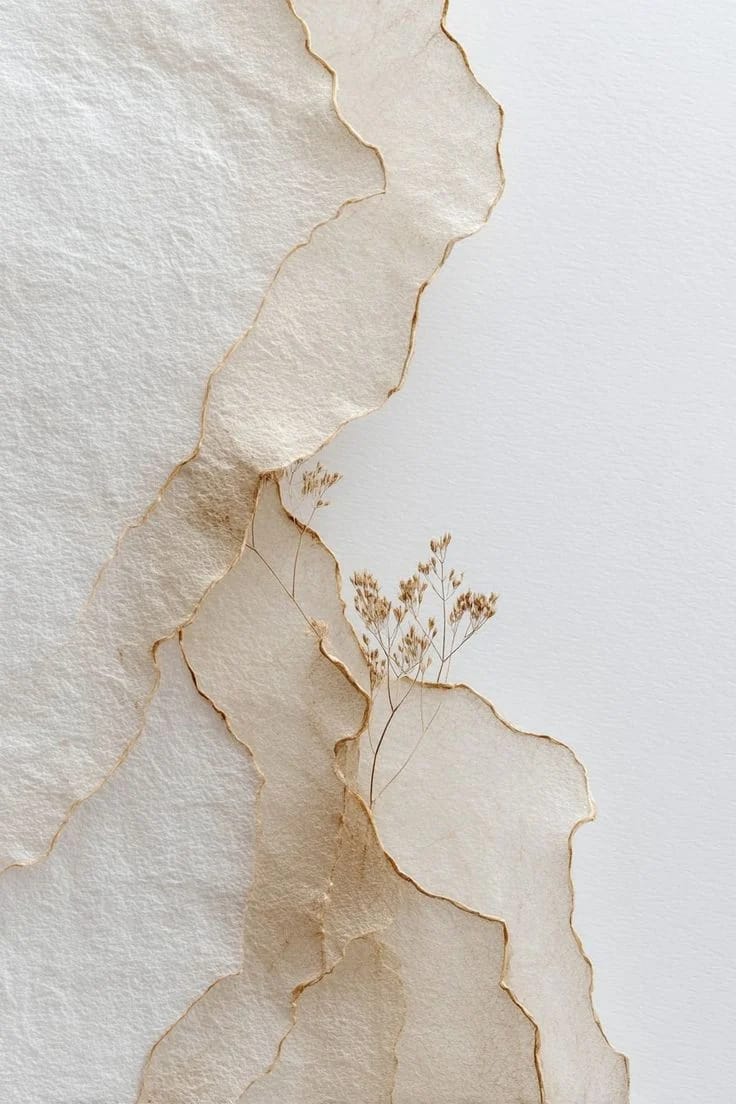 Texture naturelle et minimaliste pour univers bien-être et thérapie holistique